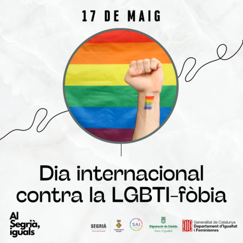 El Consell Comarcal del Segrià s'adhereix al Dia Internacional contra la LGBTIfòbia