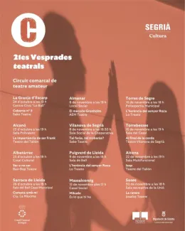 El circuit de teatre amateur del Consell Comarcal del Segrià arriba enguany a 12 municipis